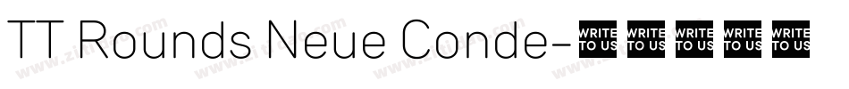 TT Rounds Neue Conde字体转换